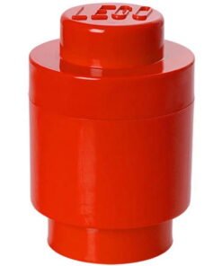 LEGO Round Storage Brick Toy Box, Bright Red - High Quality Product Image