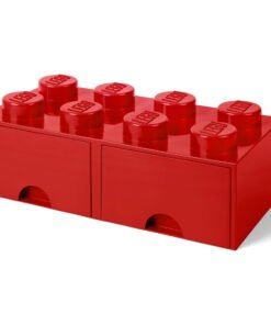 LEGO Storage Brick 8 (2 Drawers) - Red - High Quality Product Image