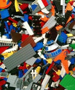 Lego Bulk LEGO LOT 5 pound box of Bricks, parts, Pieces, Tires accessorie (about a shoe box full) - High Quality Product Image