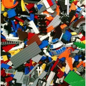 Lego Bulk LEGO LOT 5 pound box of Bricks, parts, Pieces, Tires accessorie (about a shoe box full)