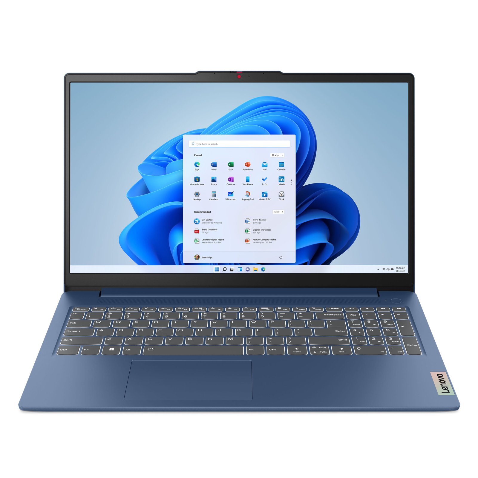 Lenovo IdeaPad Slim 3 15ABR8 82XM – 180-degree hinge design – AMD Ryzen 7 – 7730U / up to 4.5 GHz – Win 11 Home – Radeon Graphics – 16 GB RAM – 512 GB SSD NVMe – 15.6