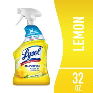 Lysol® All-Purpose Cleaner Sanitizing and Disinfecting Spray Lemon Breeze Scent, 32 oz, Bottle