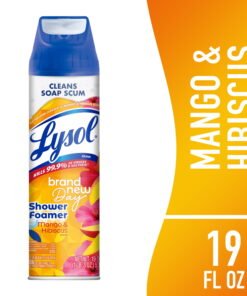 Lysol Brand New Day Shower Cleaner Foam, Mango & Hibiscus, 19 fl oz