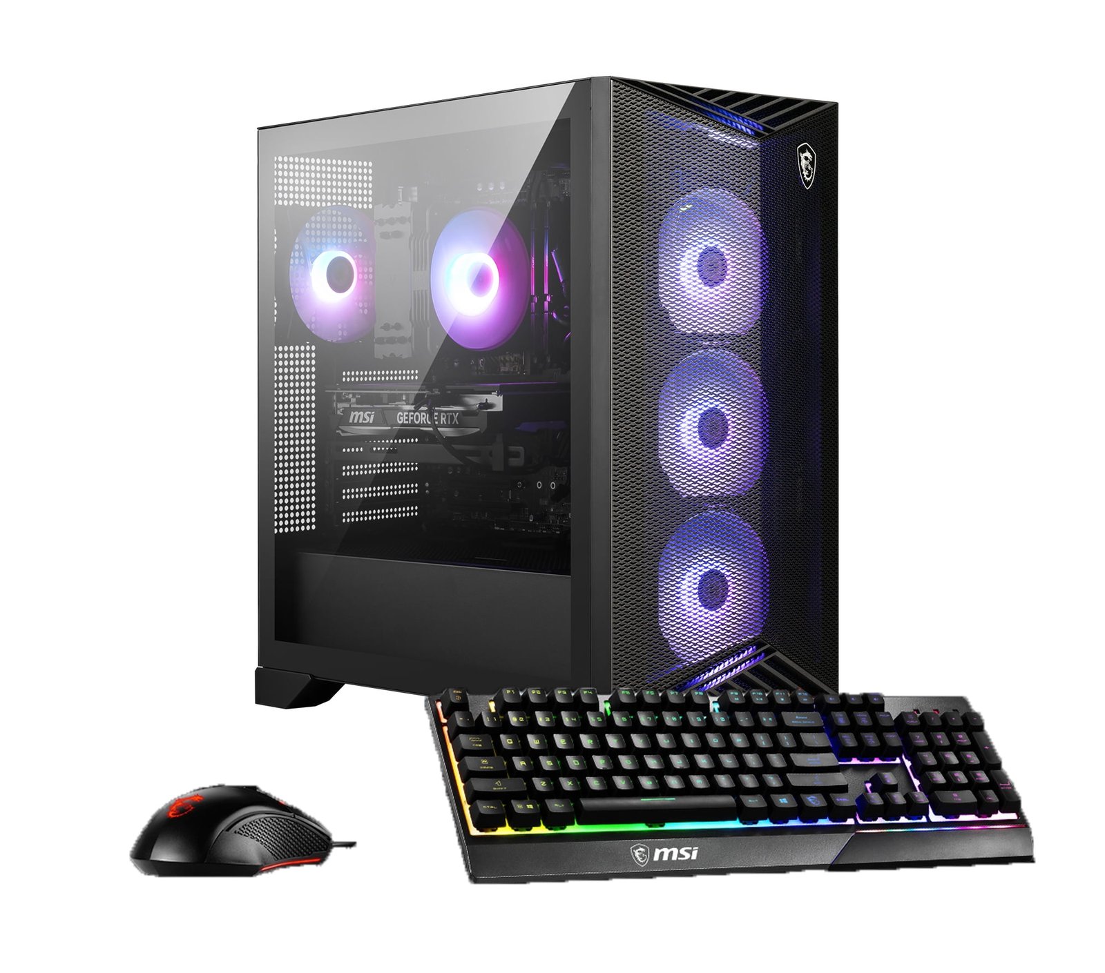 MSI Aegis R2 Gaming Desktop Intel i5-14400F NVIDIA RTX 5060 – 16GB DDR5 1TB SSD Win 11 Black