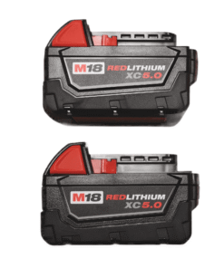 Milwaukee M18 REDLITHIUM XC 5.0Ah 2-Pack: High-Performance Cordless Power Tool Batteries for Home Improvement - High Quality Product Image