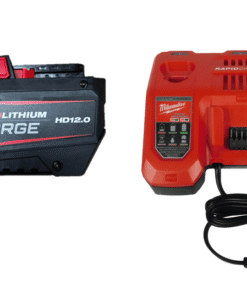 Milwaukee M18 REDLITHIUM FORGE HD12.0 Battery Pack with M12 & M18 Rapid Charger (48-59-1813GB) – 50% More Power, Fast Charging, Longest Battery Life, Gift Box Set - High Quality Product Image