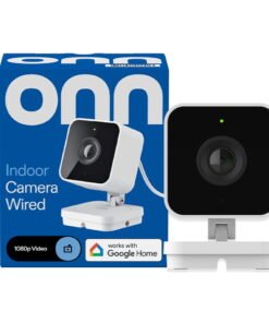 onn Indoor Camera - 1080p HDR, Google Home Compatible, Searchable Video History & Event Descriptions - Secure Your Space - High Quality Product Image