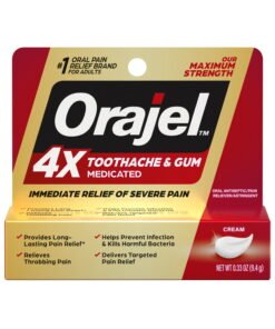 Relief from Toothache & Gum Pain: Orajel 4X Cream for Severe Oral Relief - High Quality Product Image