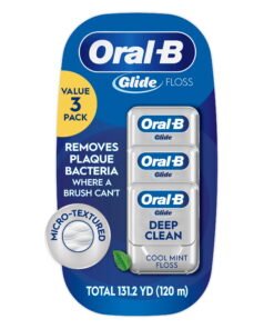 Oral‑B Glide Pro‑Health Deep Clean Waxed Dental Floss, Cool Mint, 40m, 3 Pack - High Quality Product Image