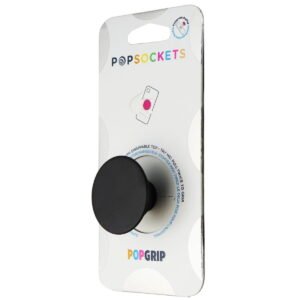 PopSockets Adhesive Phone Grip with Expandable Kickstand and swappable top - PopGrip Black