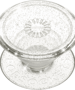 PopSockets Grip with Swappable Top for Cell Phones, PopGrip Sparkle Clear - High Quality Product Image