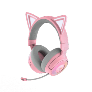 Razer Kraken Kitty V3 Pro Wireless RGB Kitty Headset for Gaming and Streaming, Quartz