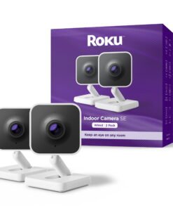 Roku Indoor Camera SE - Home Security - 2-Pack - Wired Security Camera with 1080p HD & Wi-Fi 6 - High Quality Product Image