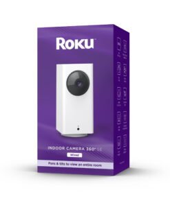 Roku Smart Home Indoor Camera 360° SE Wi-Fi®-Connected - Wired 1080p Security Surveillance Camera with Motion Detection and Tracking - High Quality Product Image