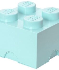 Room Copenhagen 40030642 Lego Storage Brick, 4 Knobs, Aqua Light Blue - High Quality Product Image