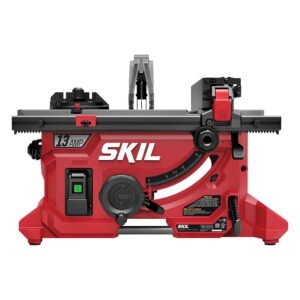 SKIL TS6328-00 13 Amp Compact Jobsite Table Saw with 8-1/4 Inch Blade, Rack and Pinion Rip Fence