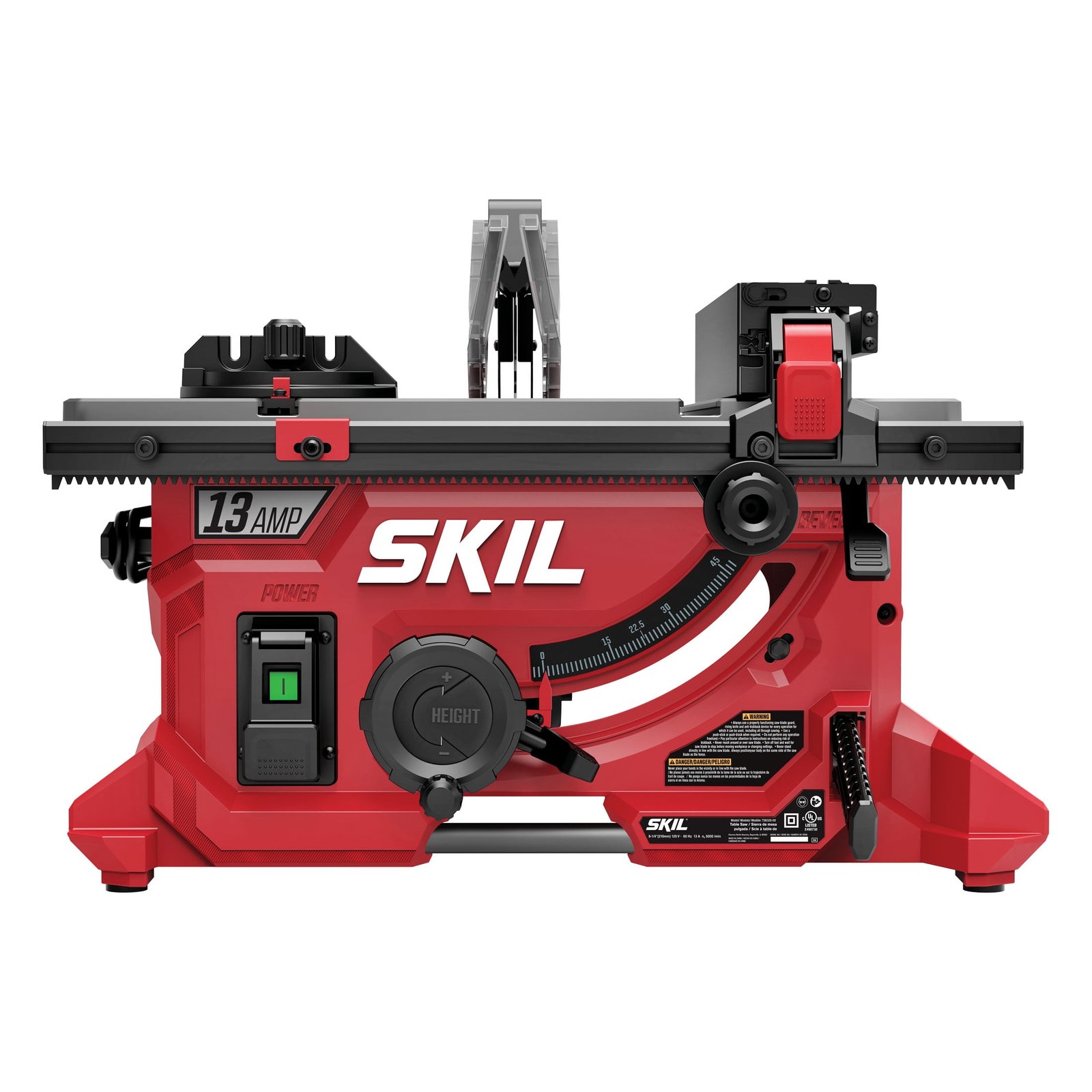 SKIL TS6328-00 13 Amp Compact Jobsite Table Saw with 8-1/4 Inch Blade, Rack and Pinion Rip Fence