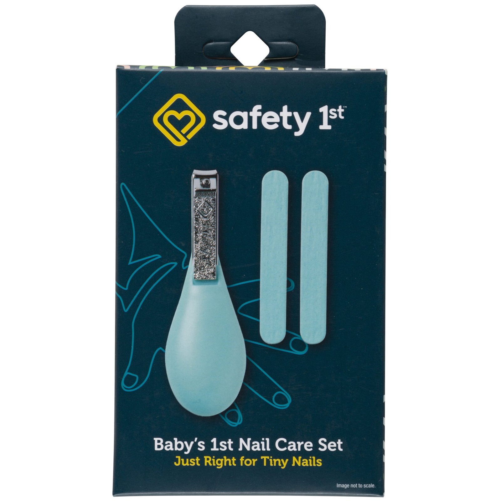 Safety 1st Baby's 1st Nail Care Clipper Emery Board Set, Sea Stone Aqua, Infant