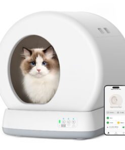Self-Cleaning Cat Litter Box, Automatic Cat Litter Box with APP Control, Safety Sensors, Odor Isolation & Health Monitoring - High Quality Product Image