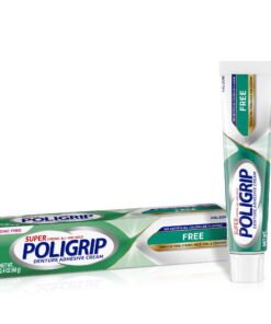 Super Poligrip Original Zinc Free Denture and Partials Adhesive Cream, 2.4 Oz for Adults - High Quality Product Image