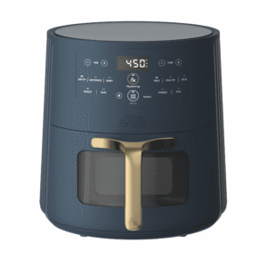 Thyme & Table 6QT Air Fryer, with ThymeCrisp™ and Ceramic-Coated Nonstick Basket, Atlantic Blue