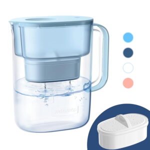 Waterdrop 10-Cup Water Filtration Pitcher, Long-lasting 200 Gallons, BPA Free