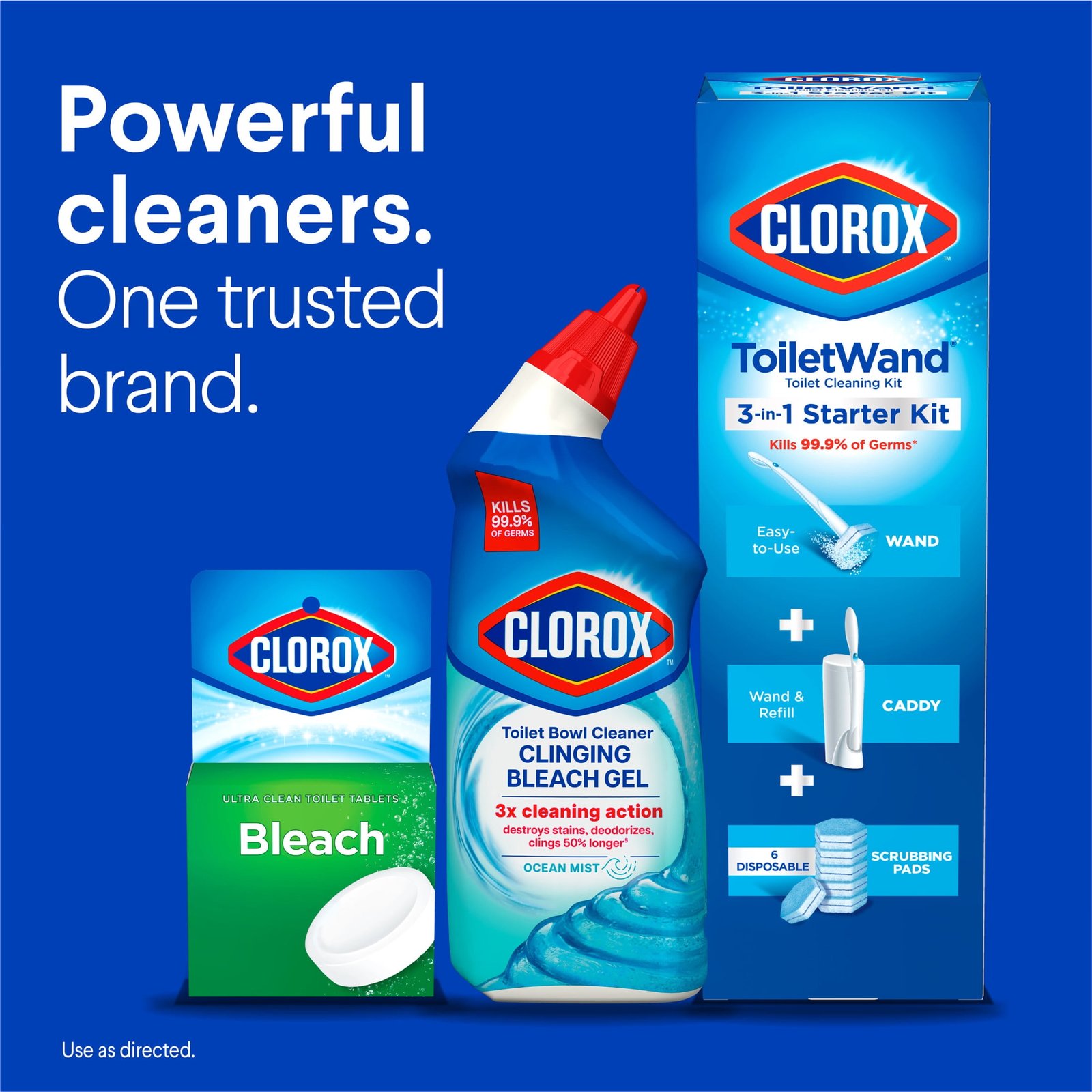 Clorox Toilet Bowl Cleaner Clinging Bleach Gel, Ocean Mist, 24 fl oz, 2 Pack - Image 7