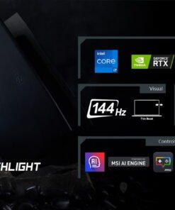 MSI Katana 15.6 inch 144Hz Gaming Laptop Intel Core i7-13620H NVIDIA GeForce RTX 4050 16GB DDR5 1TB SSD Black (2024) - High Quality Product Image