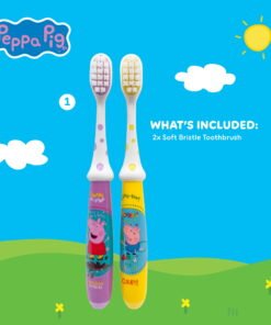 Equate Kids Peppa Pig Manual Toothbrush, Soft Bristles (2 Pack) - High Quality Product Image