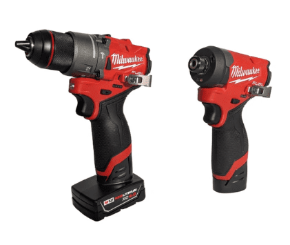 Milwaukee M12 FUEL 12V Lithium-Ion Brushless Cordless 2-Tool Combo Kit – 1/2 - Image 2