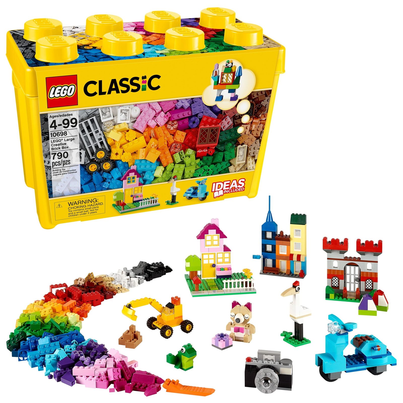 blank Classic Large Creative Brick Box 10698 Building Toy Set (790 pcs)