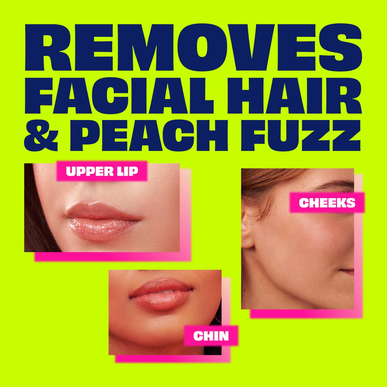 Nair Hair Remover Face Cream, Moisturizing Formula Hair Removal with Sweet Almond Oil, 2 oz - High Quality Product Image