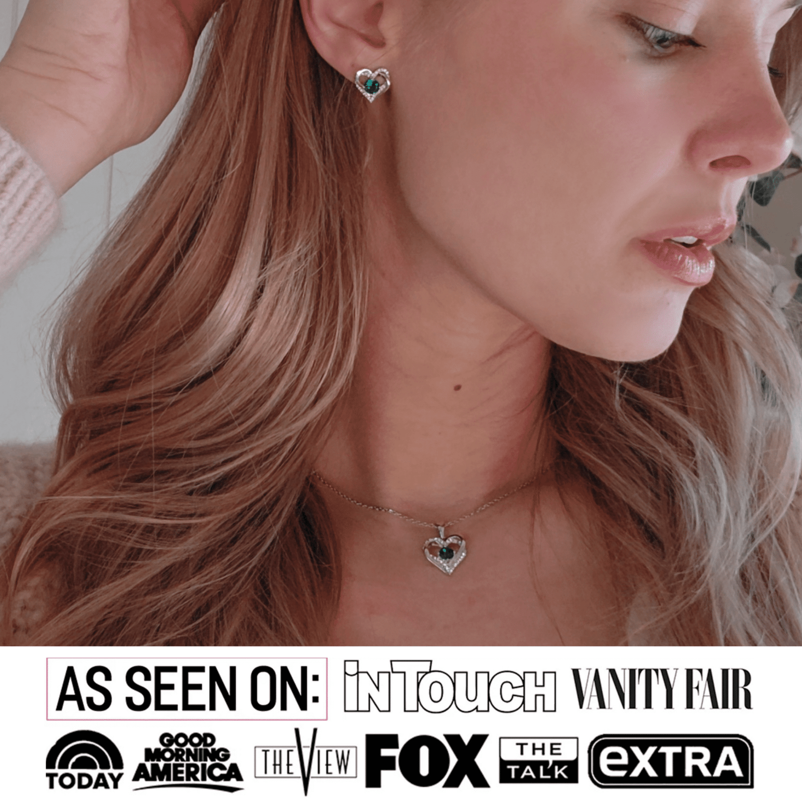 Cate & Chloe Forever January Birthstone 18k White Gold Plated Women Jewelry Set, Swarovski Crystals - Image 3