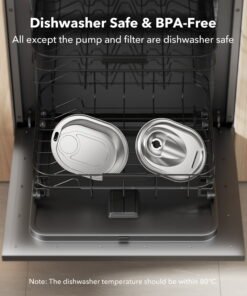 Petlibro 2L Stainless Steel Cat Water Fountain – Food-Grade Automatic Water Dispenser for Cats and Dogs, Indoor Pet Water Fountain - High Quality Product Image