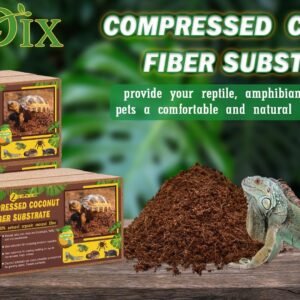 Alternative view of ZeeDix 4Pcs Compressed Coconut Fiber Substrate , 100% Organic Coco Coir Fiber Brick Brown for Reptiles Bedding