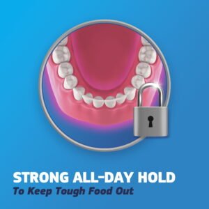 Alternative view of Fixodent Denture Adhesive Cream Original, All Day Hold for Fulls and Partials, 2.4 oz - 3 Pack