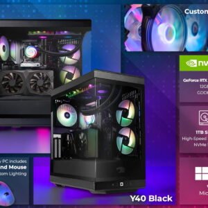 Alternative view of iBUYPOWER Y40BI7N5701 Gaming PC Desktop - Intel Core Ultra 7 265F - NVIDIA RTX 5070 12GB - 32GB DDR5 Non-RGB RAM - 1TB NVMe SSD