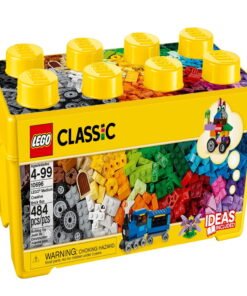 LEGO Classic Medium Creative Brick Box , Toy Set with Train, Car, Tiger, Birthday Gift for Kids 4+, 10696 - High Quality Product Image