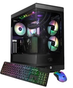 iBUYPOWER Y40BI7N5701 Gaming PC Desktop - Intel Core Ultra 7 265F - NVIDIA RTX 5070 12GB - 32GB DDR5 Non-RGB RAM - 1TB NVMe SSD - High Quality Product Image