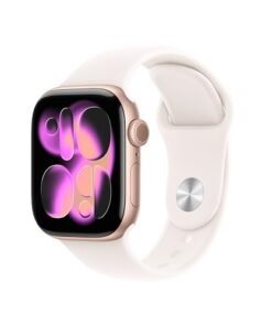 Alternative view of Apple Watch Series 11 [GPS 42mm] Smartwatch with Rose Gold Aluminum Case with Light Blush Sport Band - S/M. Sleep Score, Fitness Tracker, Health Mo...