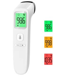 Alternative view of No-Touch Thermometer for Adults and Kids, Accurate Digital Baby Thermometer, Fever Alarm & Silent Mode, 2 in 1 Forehead & Object Mode