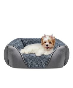 Alternative view of INVENHO Rectangle Washable Orthopedic Dog Bed for Small, Medium and Large Dogs, Soft Calming, Sleeping Puppy Bed Durable Pet Cuddler with Anti-Slip...