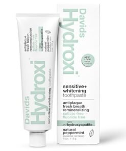 Alternative view of Davids Hydroxi Fluoride Free Nano Hydroxyapatite Toothpaste for Remineralizing, Sensitive Support, Whitening, Antiplaque, SLS Free, Natural Pepperm...