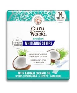 Alternative view of GuruNanda Teeth Whitening Strips - 7-Day Treatment with Non-Slip, Dry Strip Technology - Whitening Designed with Care for a Brighter Smile