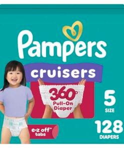 Alternative view of Pampers Diapers - Cruisers 360 - Size 5, 128 Count, Babyproof up to 100% Leakproof Pull-On Diaper