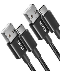 Alternative view of Anker Cable [2 Pack 3ft], USB A to USB C Cable for iPhone 17 Series,Samsung Galaxy S10 S10+, LG V30, Beats Fit Pro and More (Black).