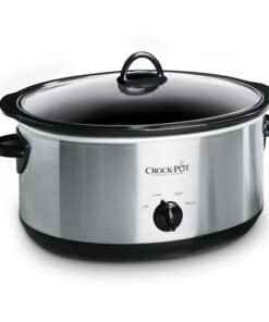 Alternative view of Crock-Pot 7 Quart Oval Manual Slow Cooker, Stainless Steel (SCV700-S-BR), Versatile Cookware for Large Families or Entertaining