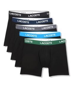 Alternative view of Lacoste Men's Cotton Stretch Essentials Boxer Briefs, 5-pack (Amazon Exclusives)