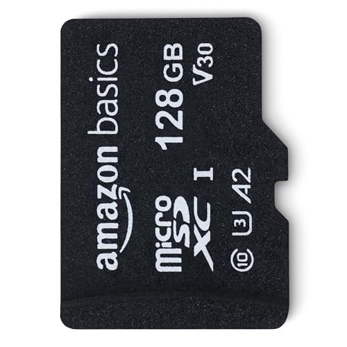 Amazon Basics Micro SDXC Memory Card with Full Size Adapter, A2, U3, Class 10, Read Speed up to 100 MB/s, 128 GB, Black - Image 3
