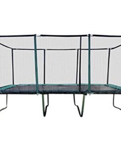 Alternative view of Outdoor Trampoline with Net Enclosure - Gymnastics Trampolines with Heavy Jumping Weight Capacity 750lbs for Rectangle & 550lbs for Round - Commerc...